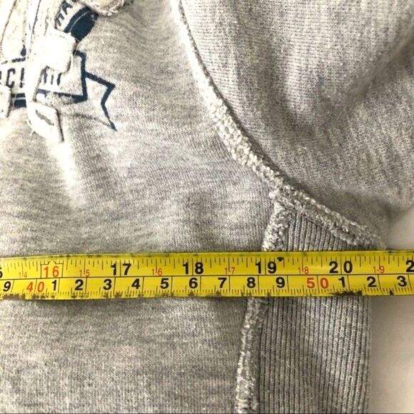 AMERICAN EAGLE Gray 1/4 Zip pullover Hoodie Size XS Unisex - Picture 8 of 9